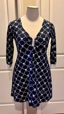 Demi Loon 2X/3X Skull & Bones Mini Dress w/Flaw - Nu Goth Whimsygoth Punk Biker